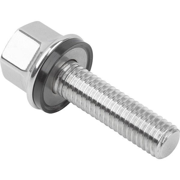 M10 Hex Head Cap Screw, Polished 316 Stainless Steel, 20 mm L