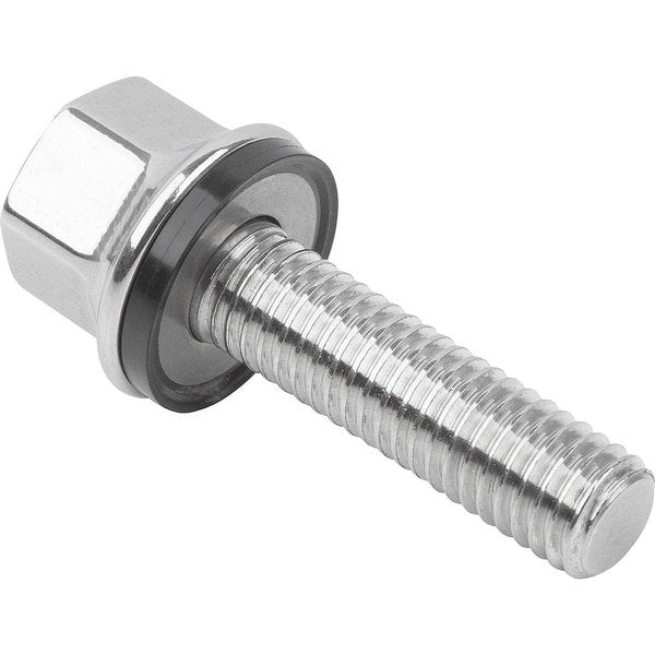 M10 Hex Head Cap Screw, Polished 316 Stainless Steel, 40 mm L