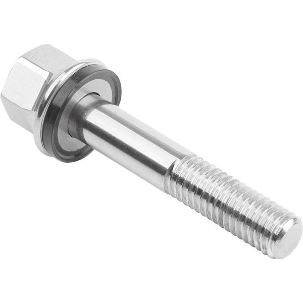 M8 Hex Head Cap Screw, Polished 316 Stainless Steel, 80 mm L