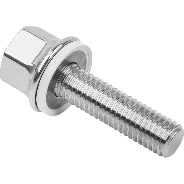 M12 Hex Head Cap Screw, Polished 316 Stainless Steel, 45 mm L