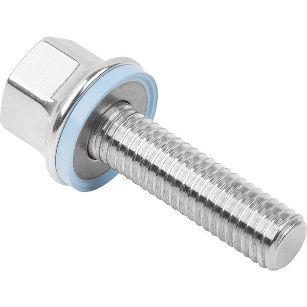 M8 Hex Head Cap Screw, Polished 316 Stainless Steel, 35 mm L