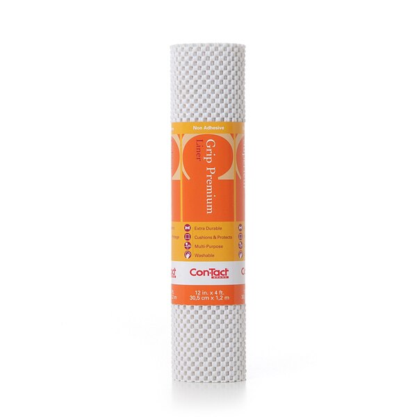 Grip Premium Drawer and Shelf Liner, Bright White 12