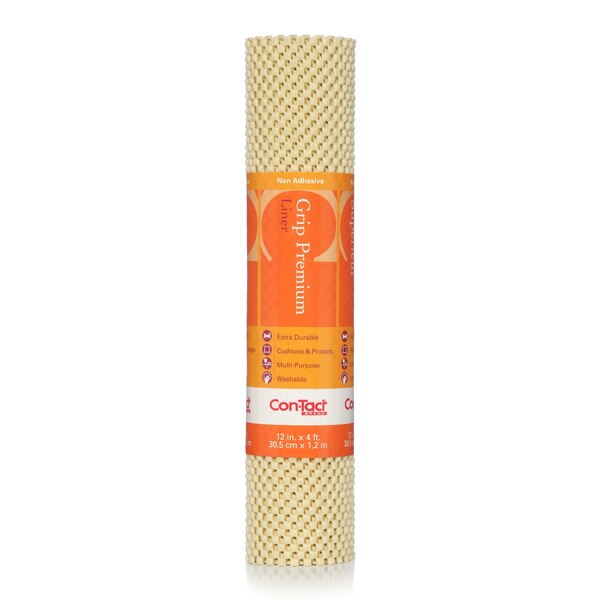Grip Premium Drawer and Shelf Liner, Almond 12