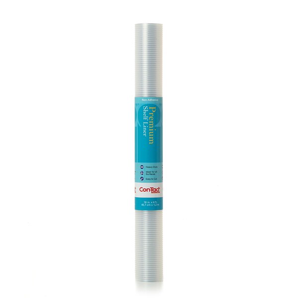 Premium Shelf Liner, Ribbed Clear 18