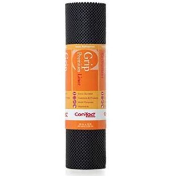 Grip Premium Drawer and Shelf Liner, Black 18