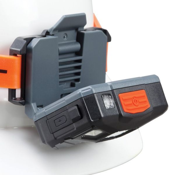 Rechargeable Headlamp with Silicone Strap, 400 Lumens, All-Day Runtime