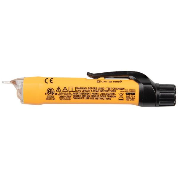 Dual Range Non-Contact Voltage Tester with Flashlight, 12 - 1000V AC