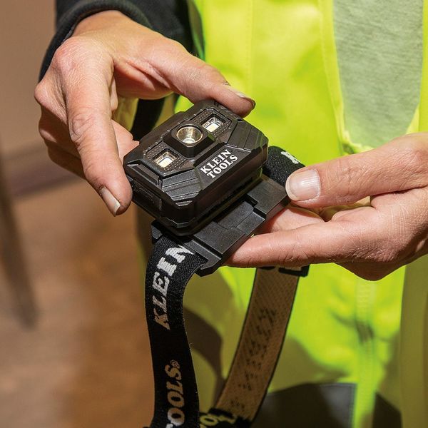 Rechargeable LED Headlamp and Work Light, For Hard Hats, 300 Lumens, Three Modes, All-Day Runtime