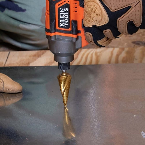 Step Drill Bit, Spiral DoubleFluted, 18Inch to 12Inch, VACO