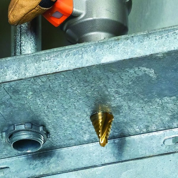 Step Drill Bit, Spiral DoubleFluted, 78Inch to 118Inch, VACO