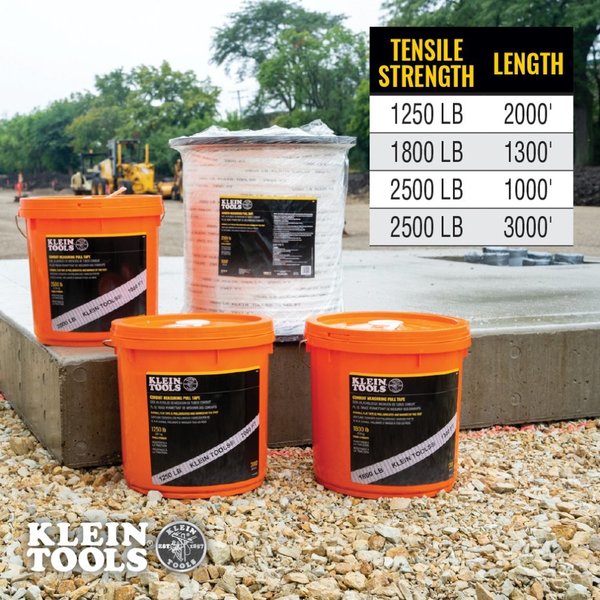 Conduit Measuring Pull Tape, 1800-Pound x 1300-Foot