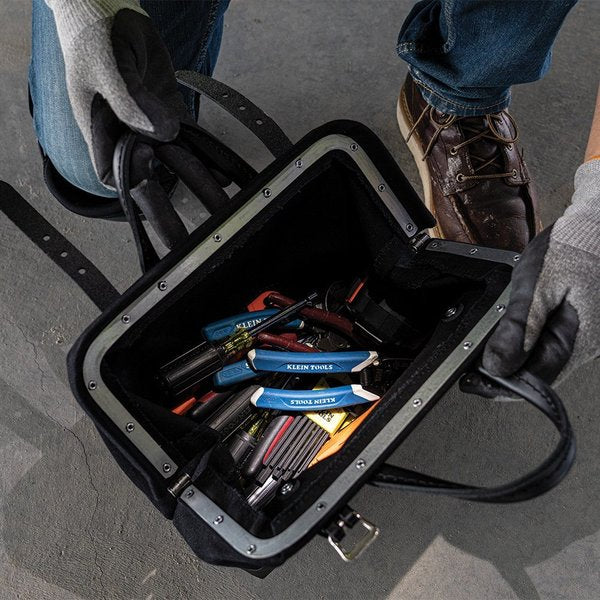 Tool Bag, Black Canvas, 12-Inch