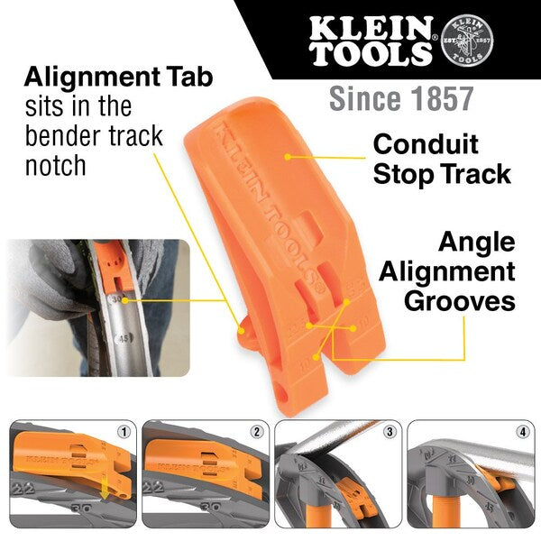 Aluminum Conduit Bender Full Assembly, 1/2-Inch EMT with Angle Setterâ¢