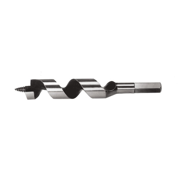 Steel Ship Auger Bit, Screw Point, 1-1/8 x 4-Inch