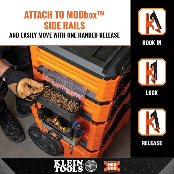 MODbox Parts Bin Rail Attachment