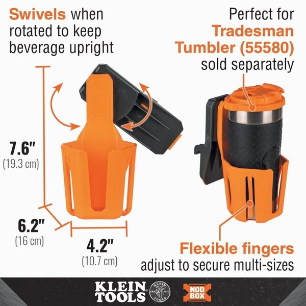 MODbox Cup Holder Rail Attachment