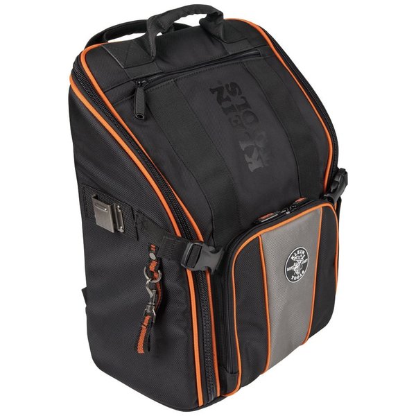 1680d Ballistic Weave Body, Black/Orange/Gray, 19.25