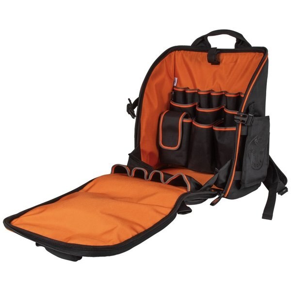 1680d Ballistic Weave Body, Black/Orange/Gray, 19.25