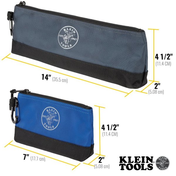 Stand-up Zipper Bags, 7-Inch and 14-Inch, 2-Pack