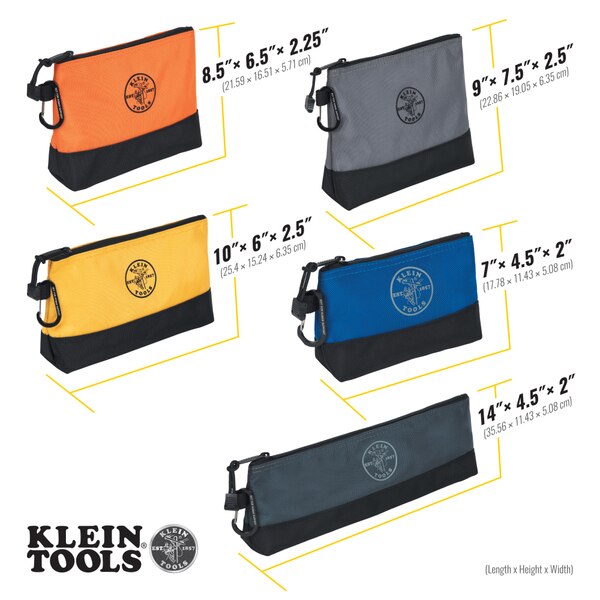 Stand-Up Zipper Bags, 5-Piece Set