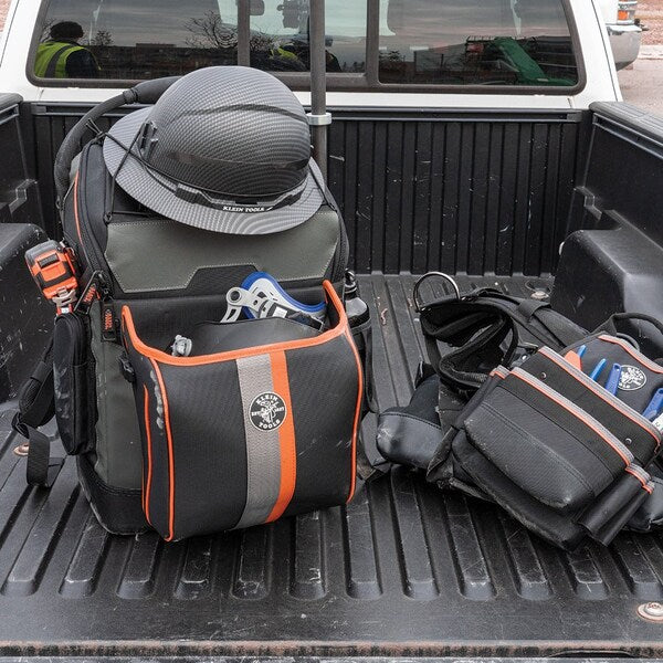 Ironworker and Welder Backpack, 1680d Ballistic Weave Body; Hard Molded Polypropylene Bottom