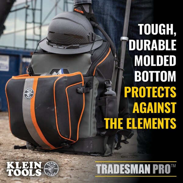 Ironworker and Welder Backpack, 1680d Ballistic Weave Body; Hard Molded Polypropylene Bottom