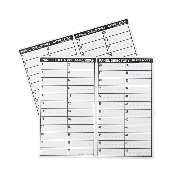 Wire Markers, Household Electric Panel w/Directory