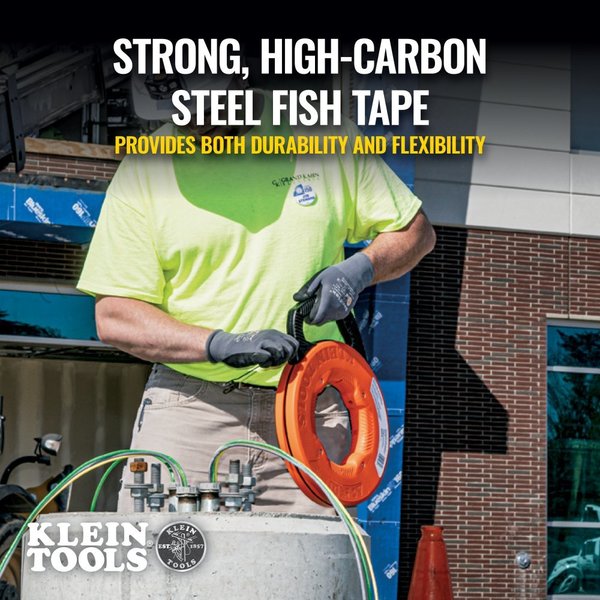 Stainless Steel Fish Tape, 1/8-Inch x 240-Foot