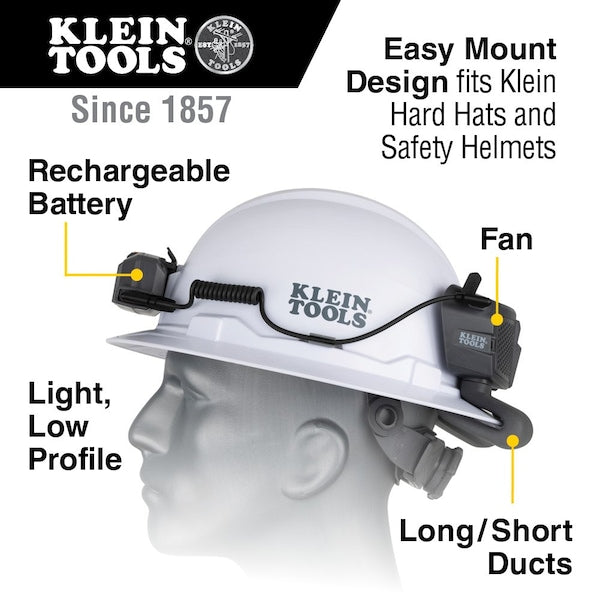 Modular Battery for Klein Tools Cat. No. 60155 Hard Hat Cooling Fan