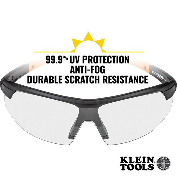 Safety Glasses, Semi-frame Clear