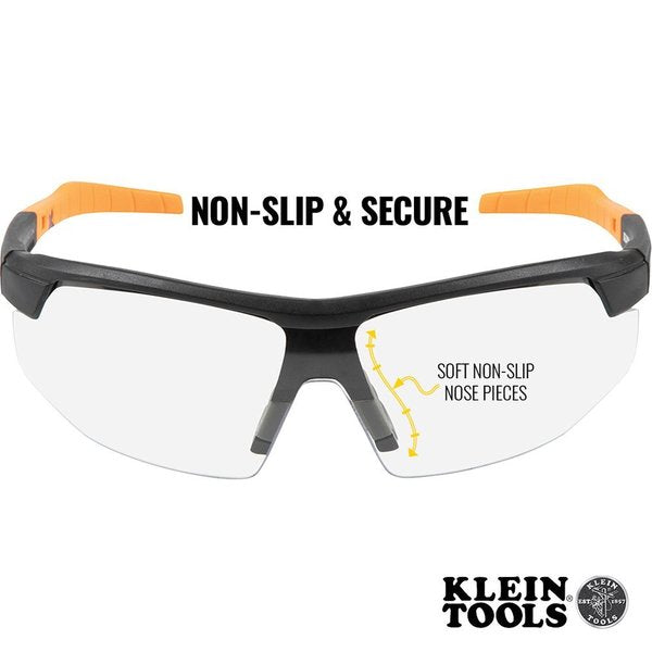 Safety Glasses, Semi-frame Clear