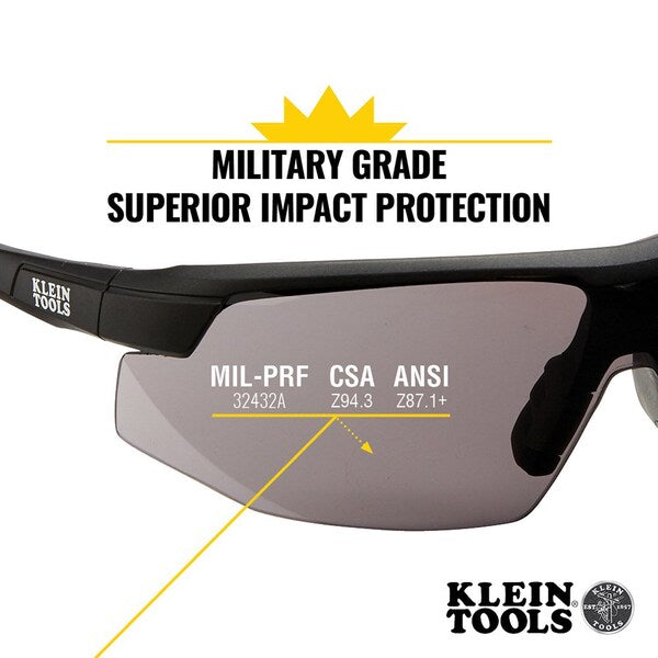 Standard Safety Glasses, Gray Lens