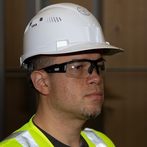 Safety Glasses, Semi-frame Clear
