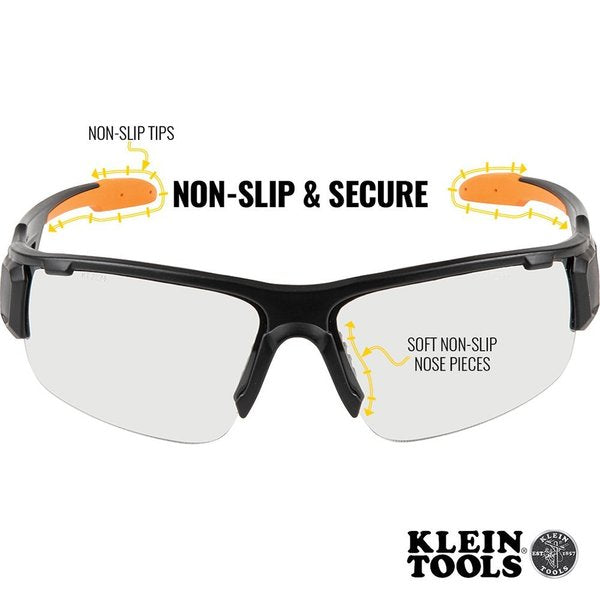 Safety Glasses, Semi-frame Clear