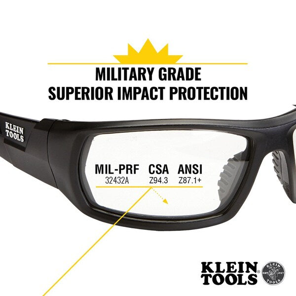 Safety Glasses, Full Frame Clear