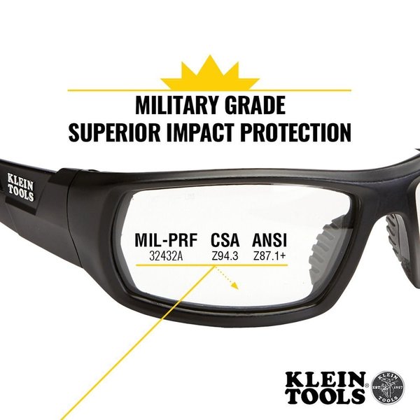 Professional Safety Glasses, Full-Frame, Indoor/Outdoor Lens