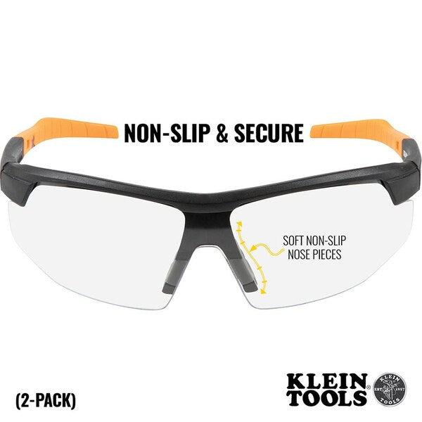 Safety Glasses, Semi-frame Clear