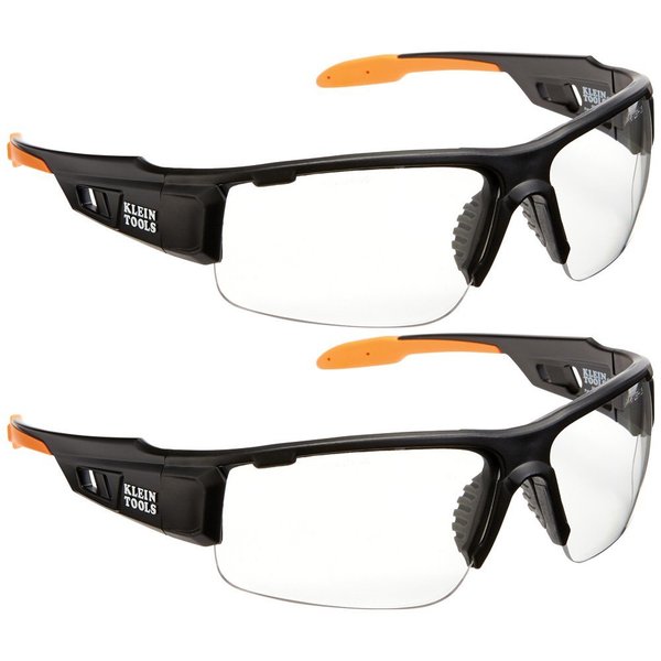 Safety Glasses, Semi-frame Clear