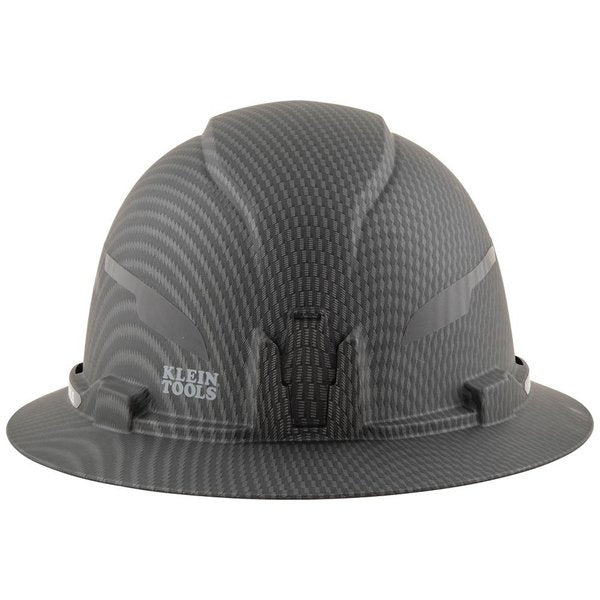 Hard Hat, Premium KARBNâ¢ Pattern, Non-Vented Full Brim, Class E, Lamp
