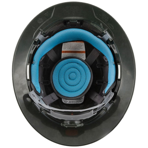 Hard Hat, Premium KARBNâ¢ Pattern, Vented Full Brim, Class C, Lamp