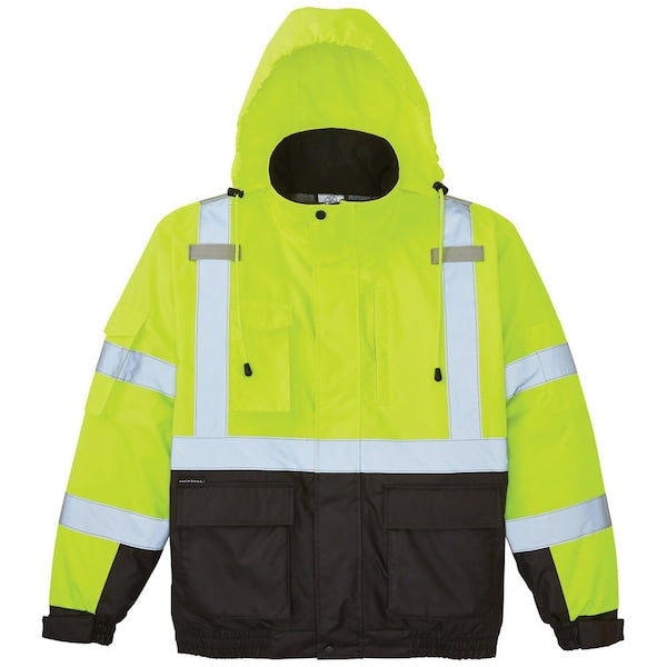 High-Visibility Winter Bomber Jacket, 2XL