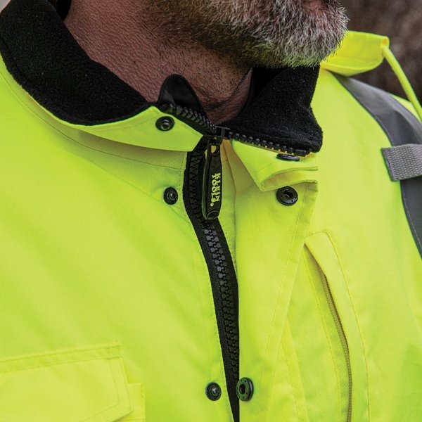 High-Visibility Winter Bomber Jacket, XL