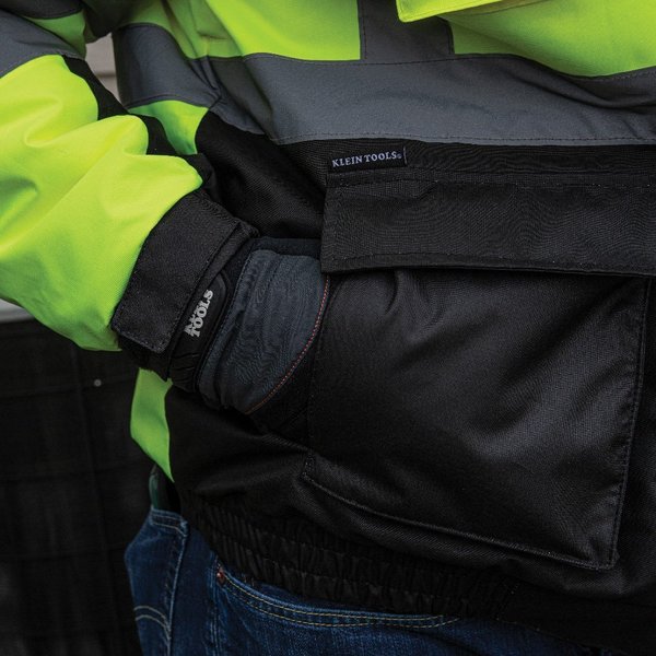High-Visibility Winter Bomber Jacket, XL