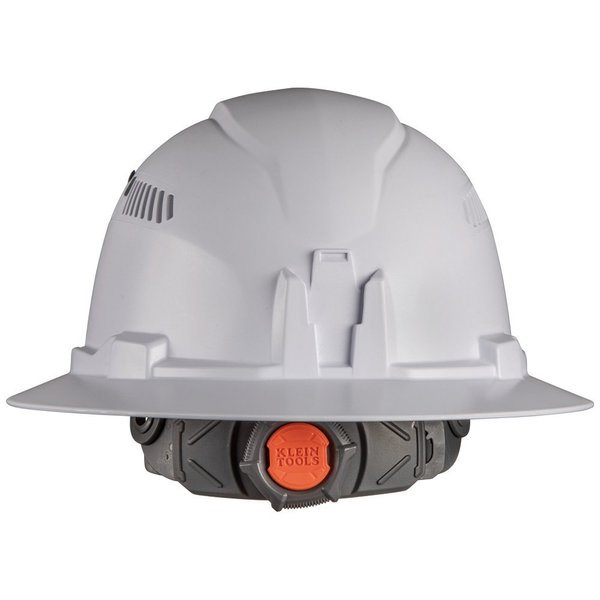 Hard Hat, Vented, Full Brim Style, White