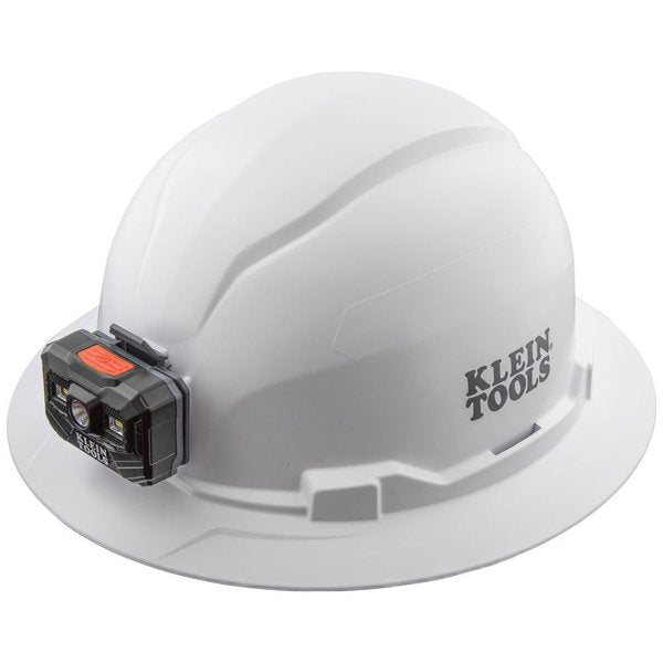 Full Brim Hard Hat with Lamp, Type 1, Class E