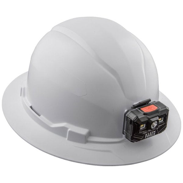 Full Brim Hard Hat with Lamp, Type 1, Class E