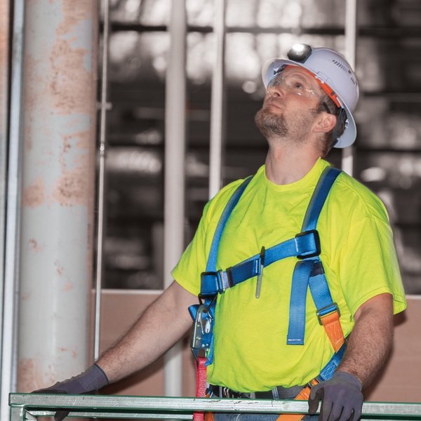 Full Brim Hard Hat with Lamp, Type 1, Class C