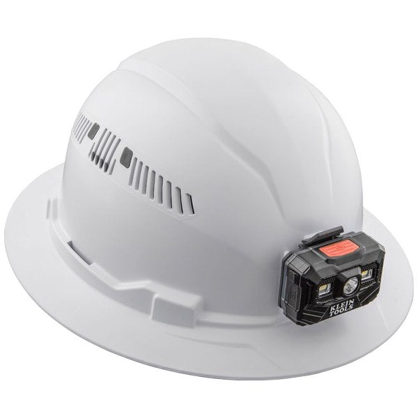 Full Brim Hard Hat with Lamp, Type 1, Class C
