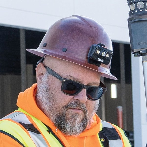 Hard Hat, KONSTRUCT Series, FullBrim, Class G, Rechargeable Headlamp