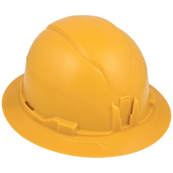 Hard Hat, Non-Vented, Full Brim Style, Yellow